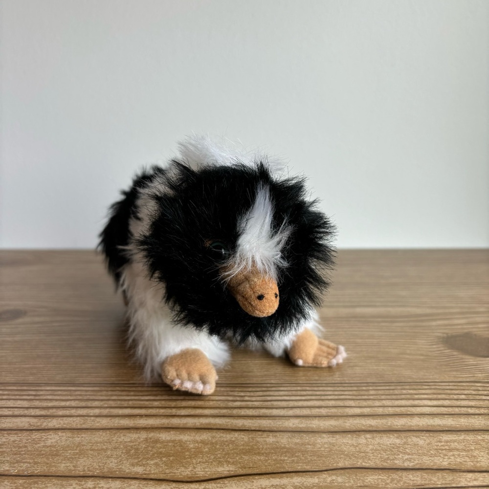 The Noble Collection Fantastic Beasts Black & White Baby Niffler Plush Toy